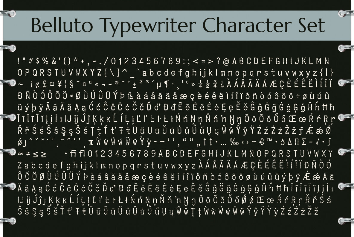 Belluto Typewriter 9
