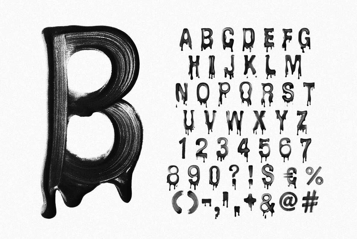 Melt Black Paint SVG 3