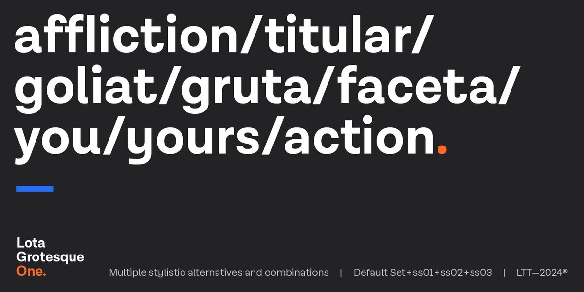 Lota Grotesque One 9