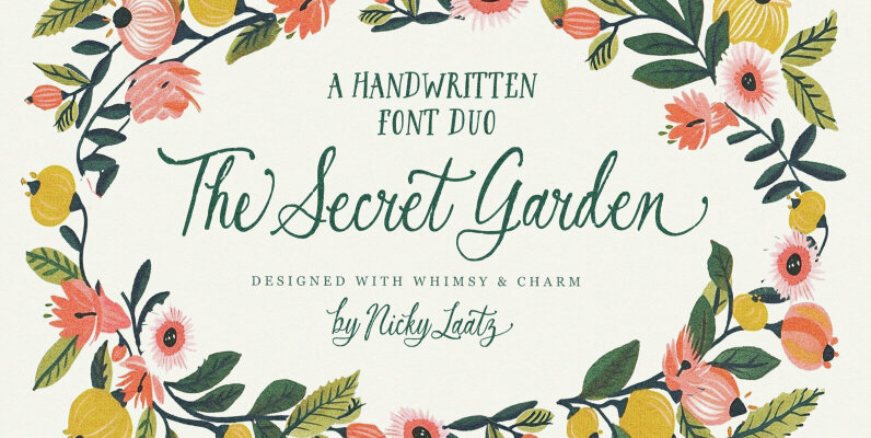 The Secret Garden Font Duo