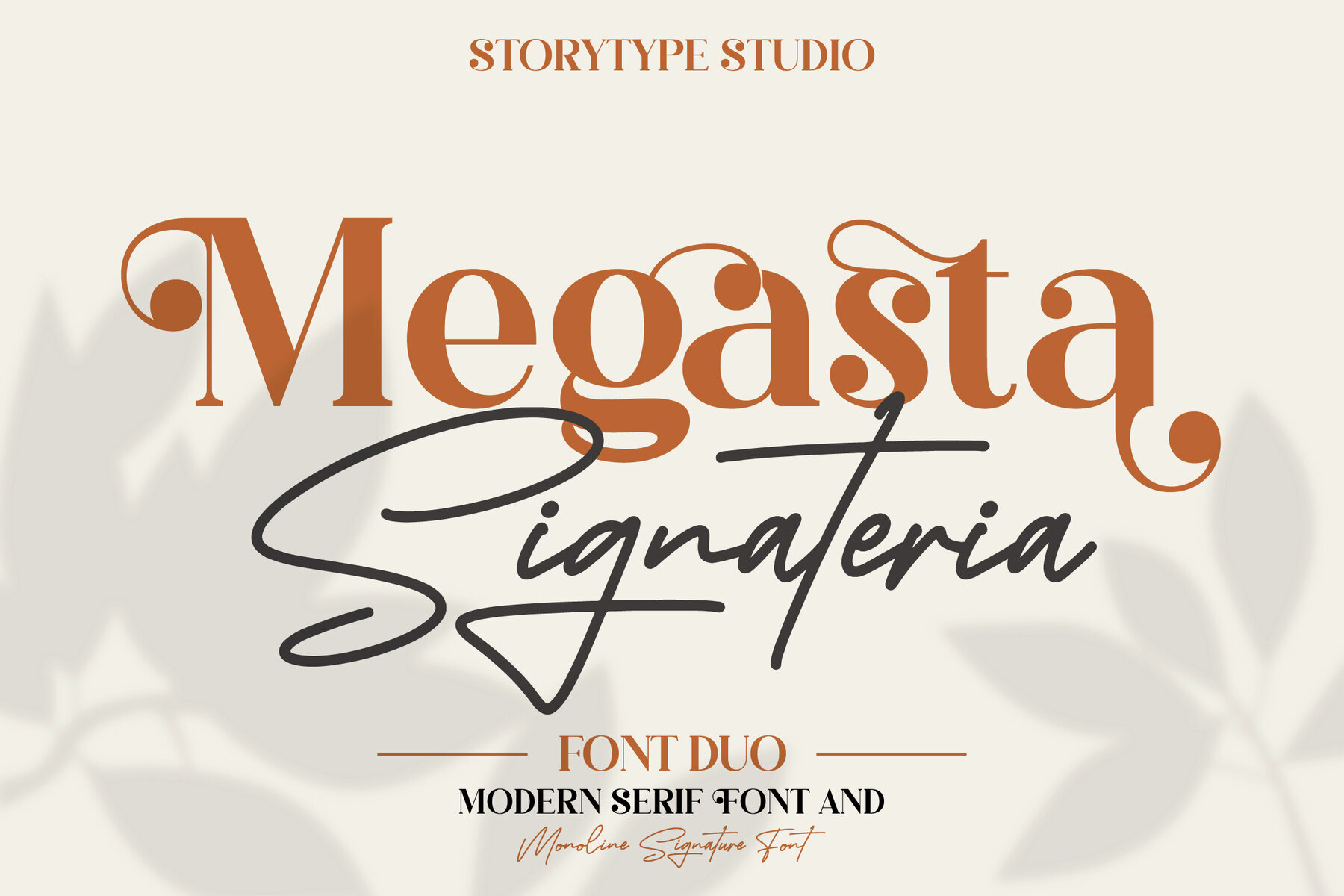 Megasta Signateria Font Duo 1