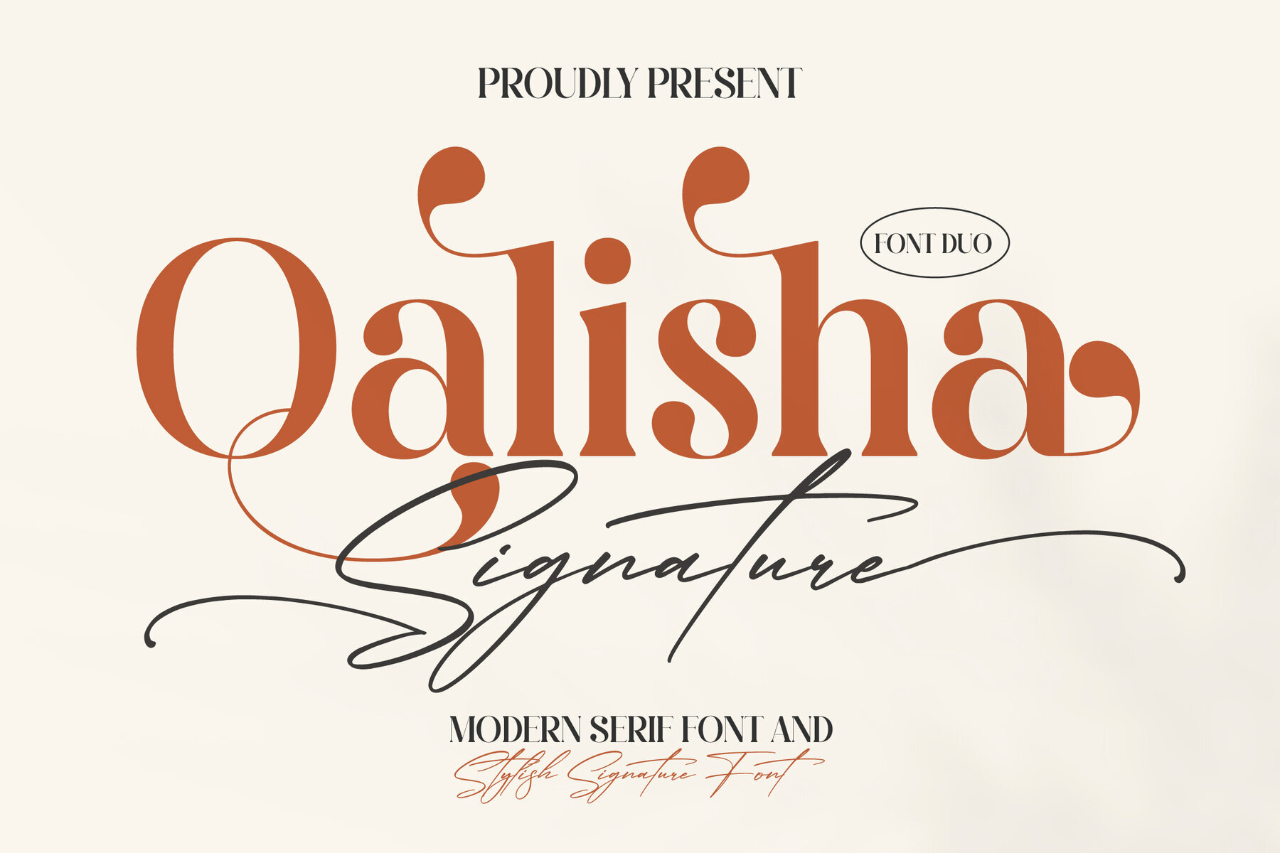 Qalisha Signature Font Duo 1