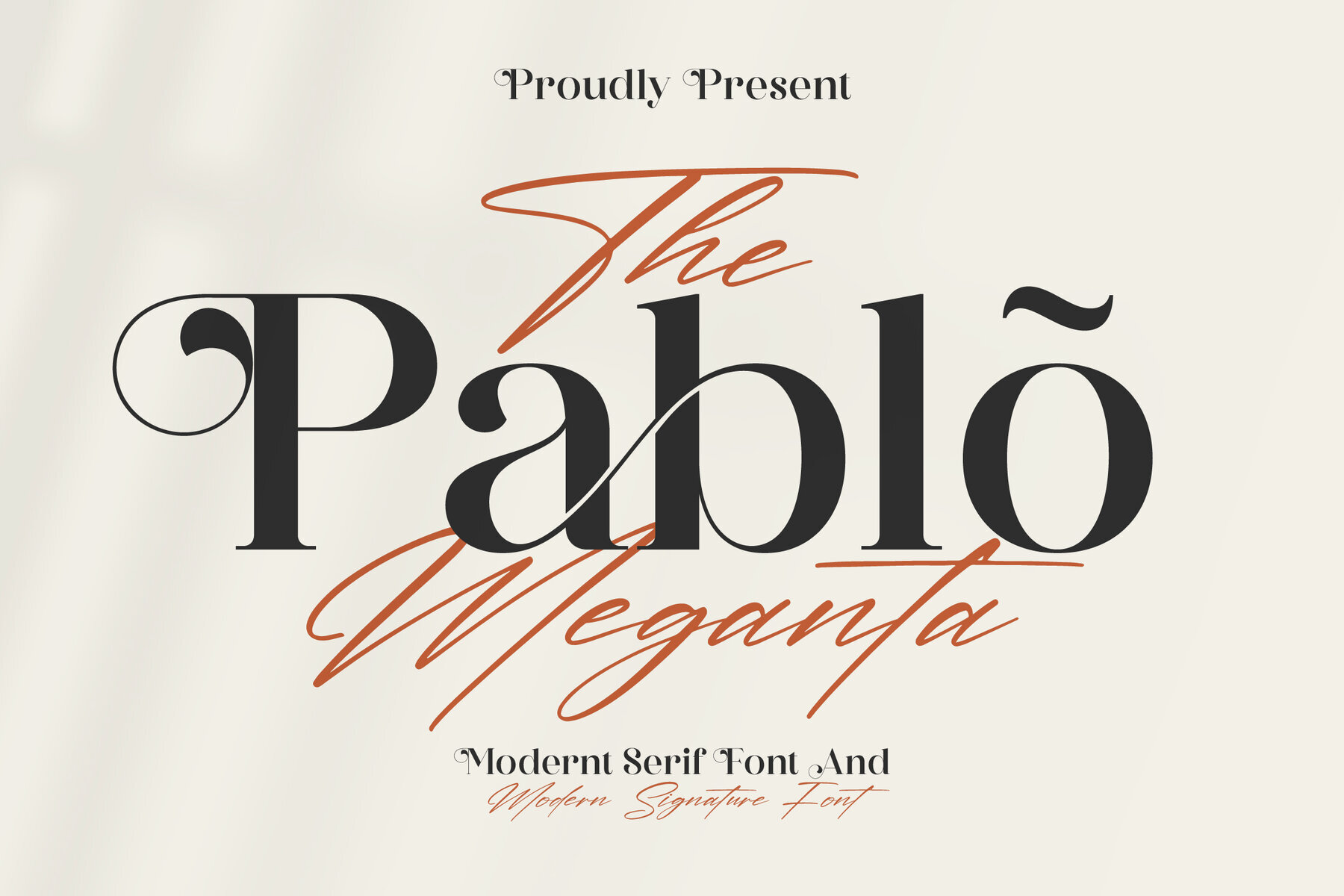 The Pablo Meganta Font Duo 1
