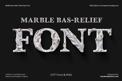 Marble bas relief SVG