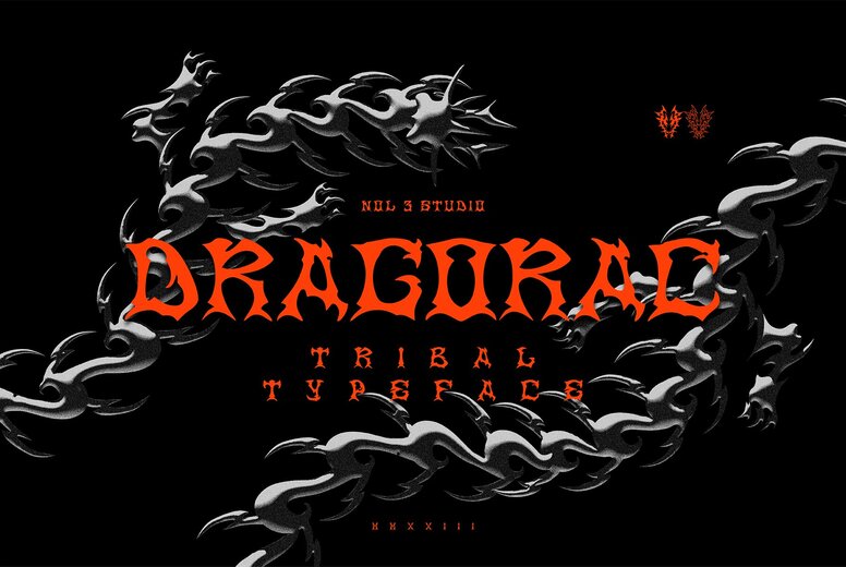 Dragorac Tribal Font