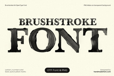 Brushstroke Art SVG