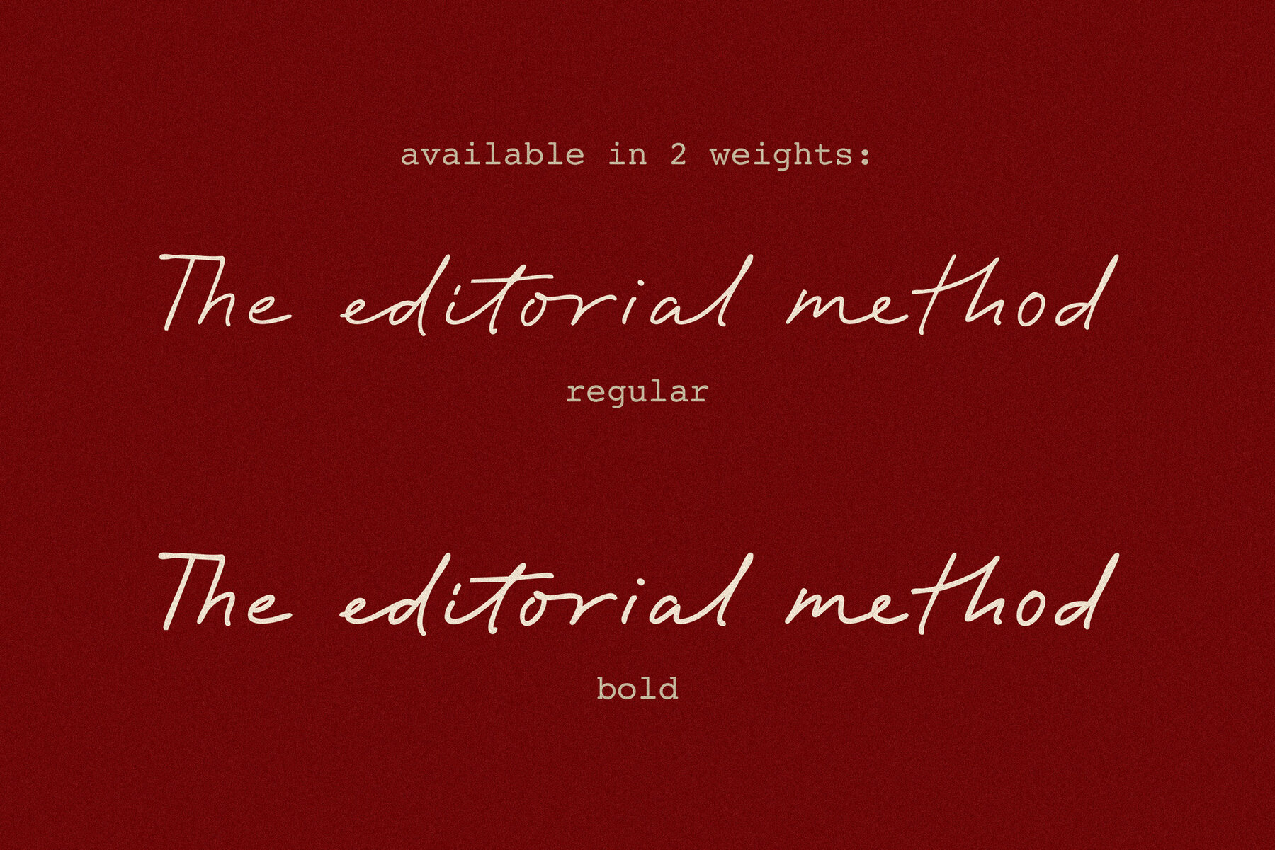 The Editorial Method 17