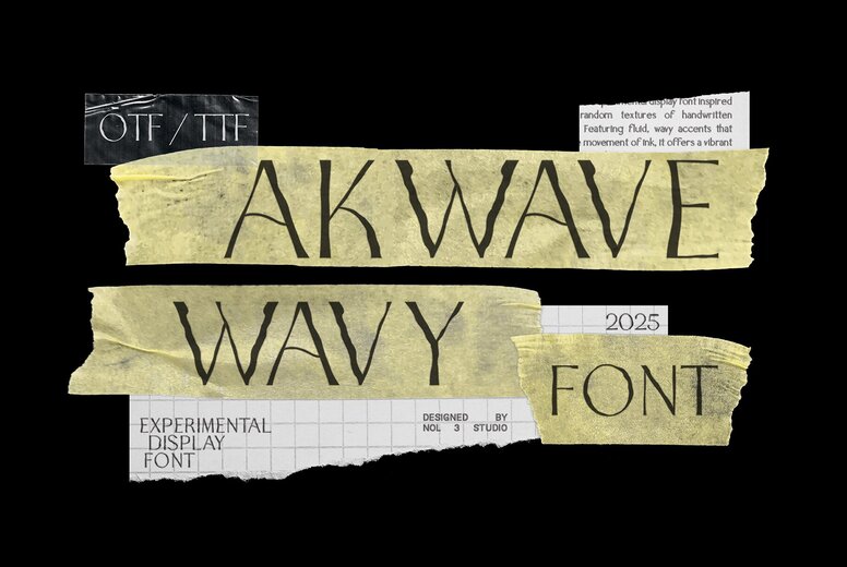 Akwave Wavy Font