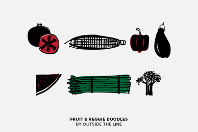 Fruit  Veggie Doodles