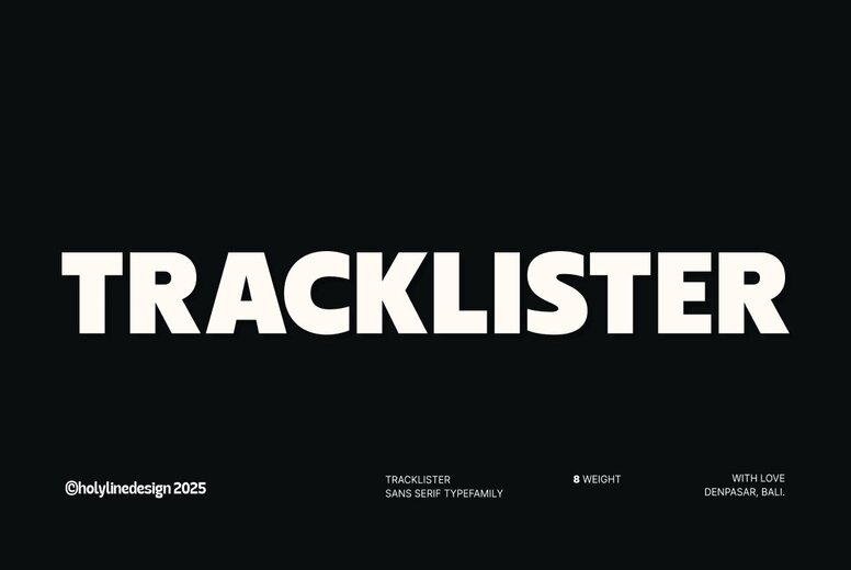 Tracklister Font