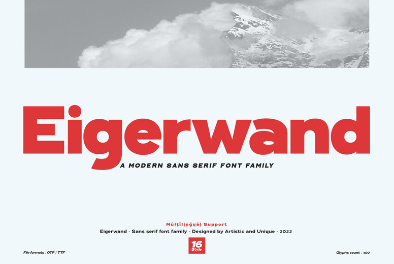 Eigerwand Font
