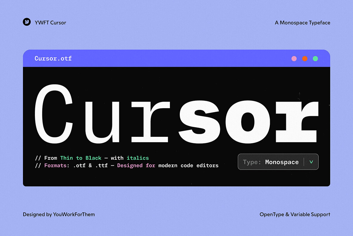 YWFT Cursor Mono 1