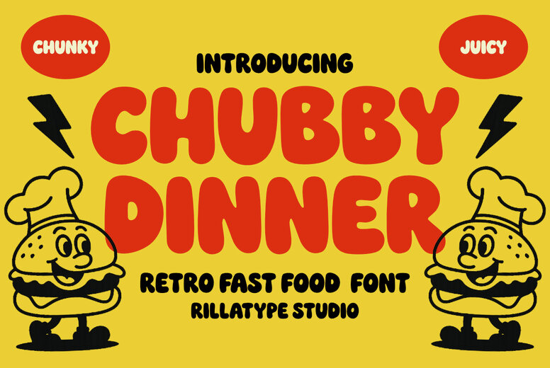 Chubby Dinner Font