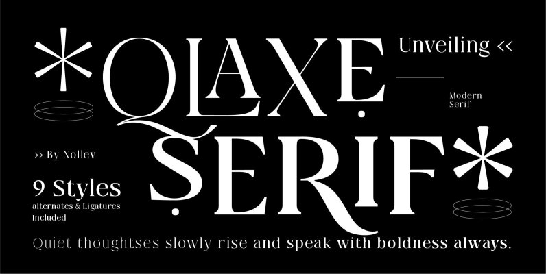 Qlaxe serif