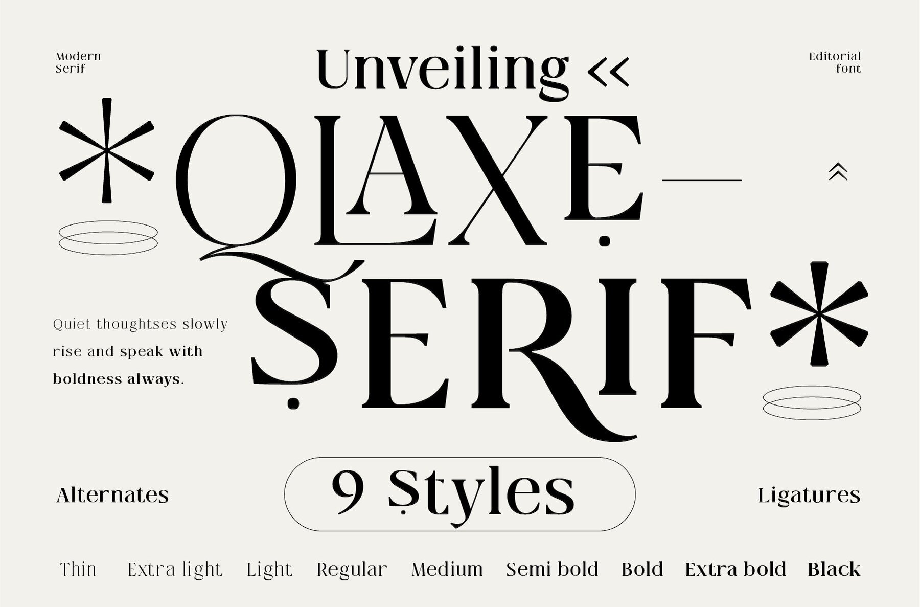 Qlaxe serif 8