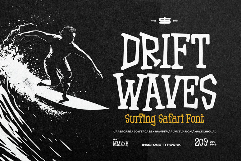 Drift Waves Font