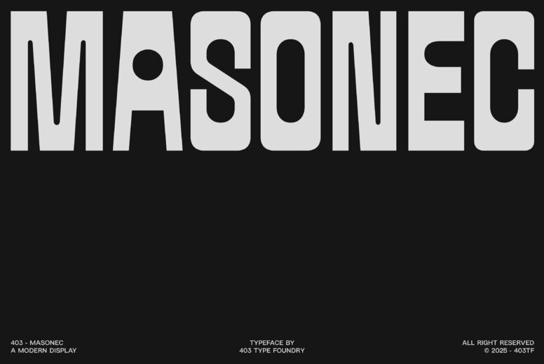 403 Masonec Font