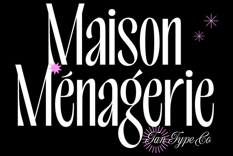 TAN MENAGERIE Font