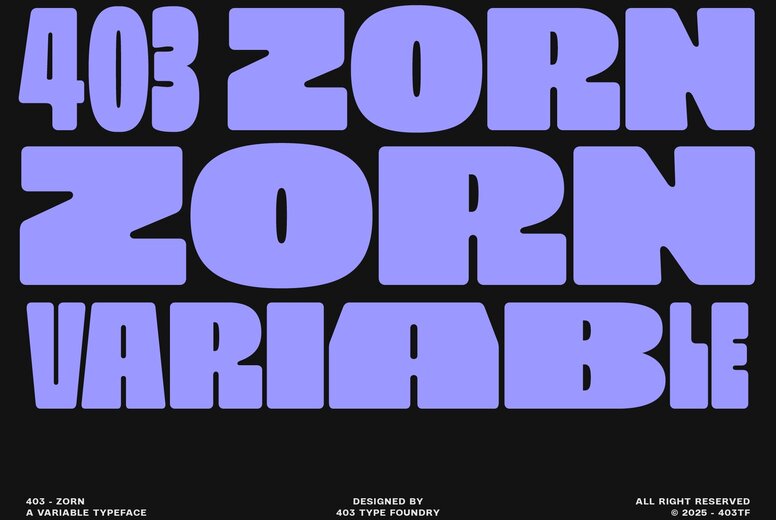 403 Zorn Font