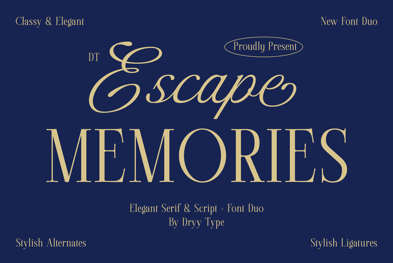 DT Escape Memories Font