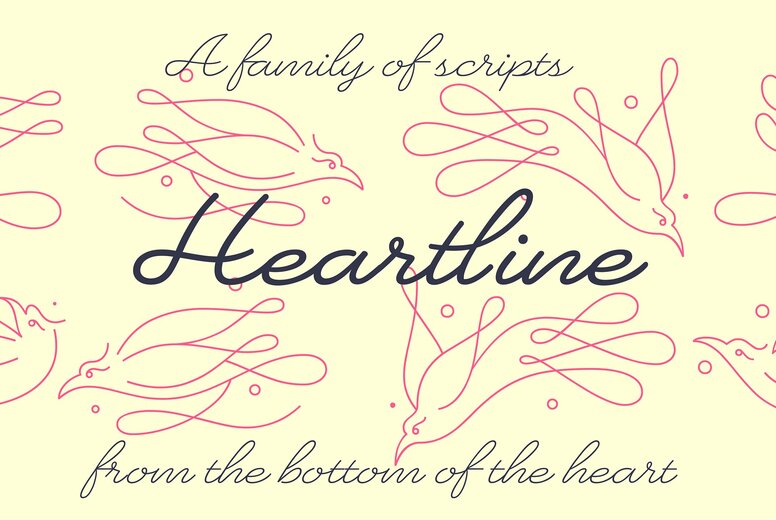 Heartline Script Font