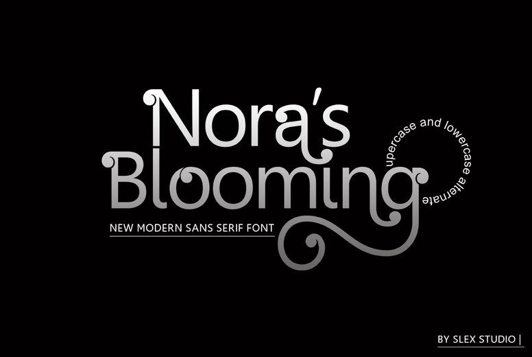 Noras Blooming Font