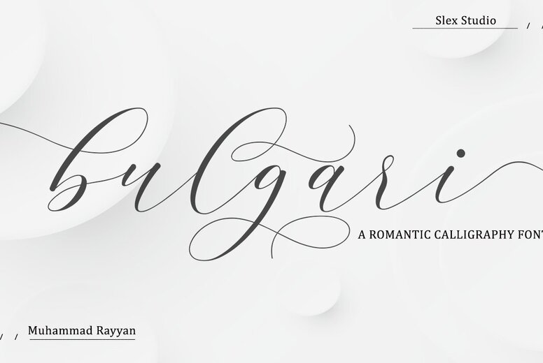 Bulgari Font