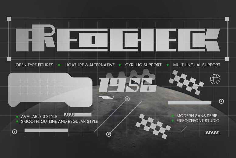 Areocheck Font