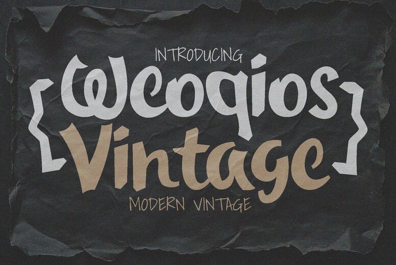 Weoqios Vintage Font