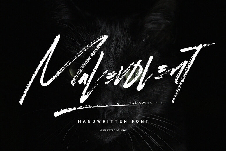 Malevolent Brush Font
