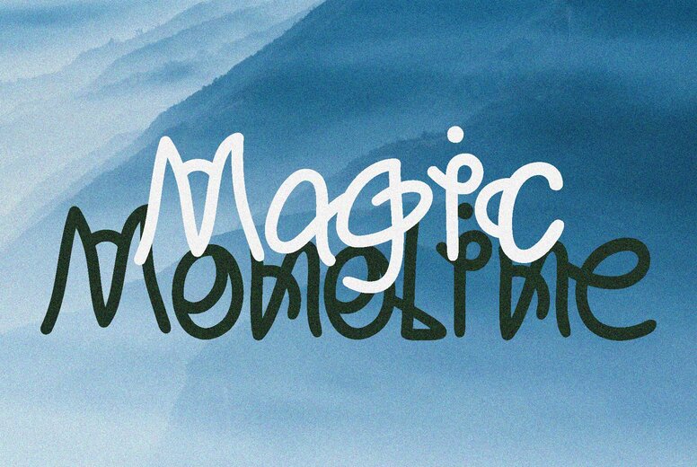 Magic Monoline Font