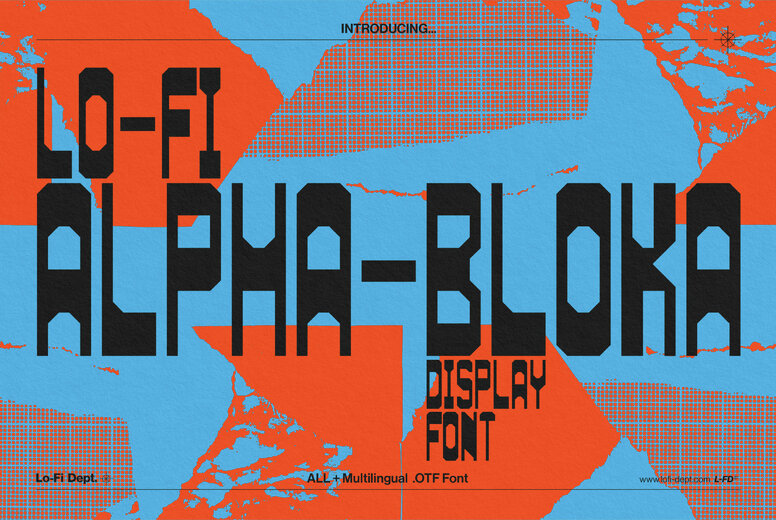 Lo Fi ALPHA BLOKA Font
