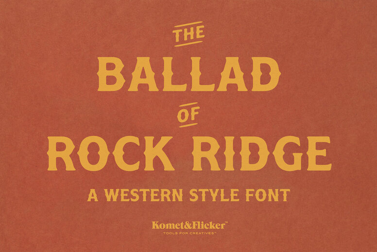 The Ballad of Rock Ridge Font