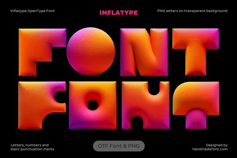 Inflatype SVG Font