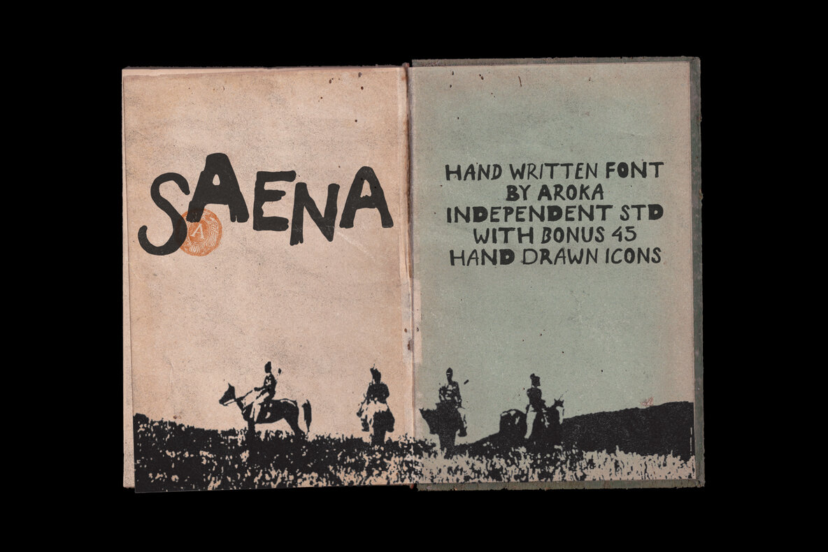 Seena Lettering SAENA Font - Fontpath
