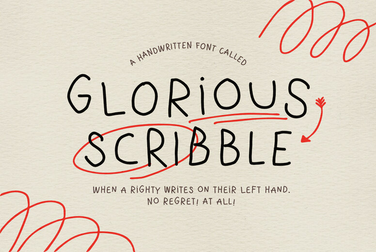 Glorious Scribble Font