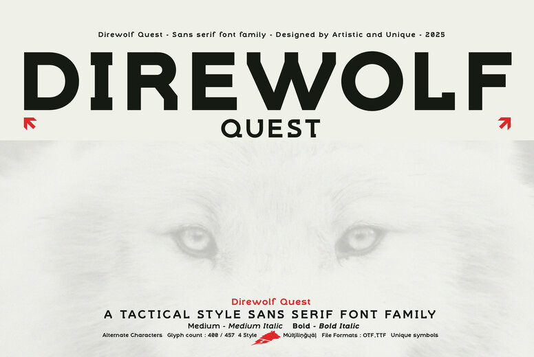 Direwolf Quest Font