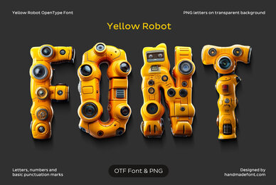 Yellow Robot SVG