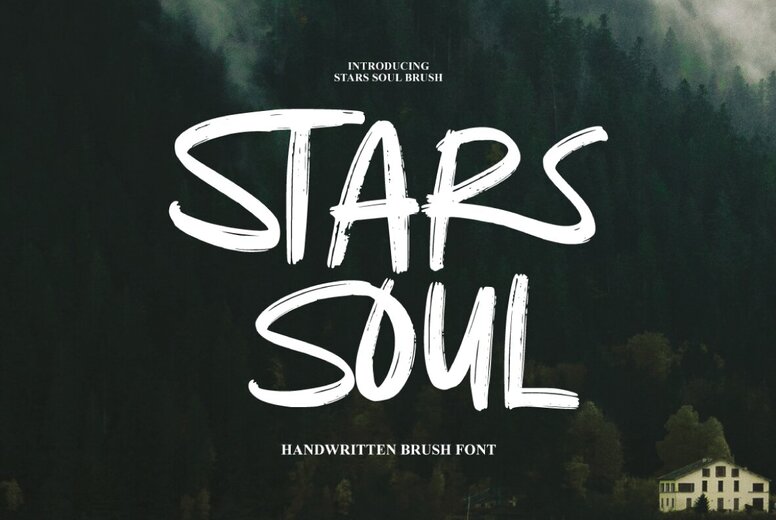 Stars Soul Brush Font
