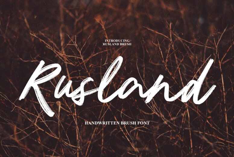 Rusland Brush Font