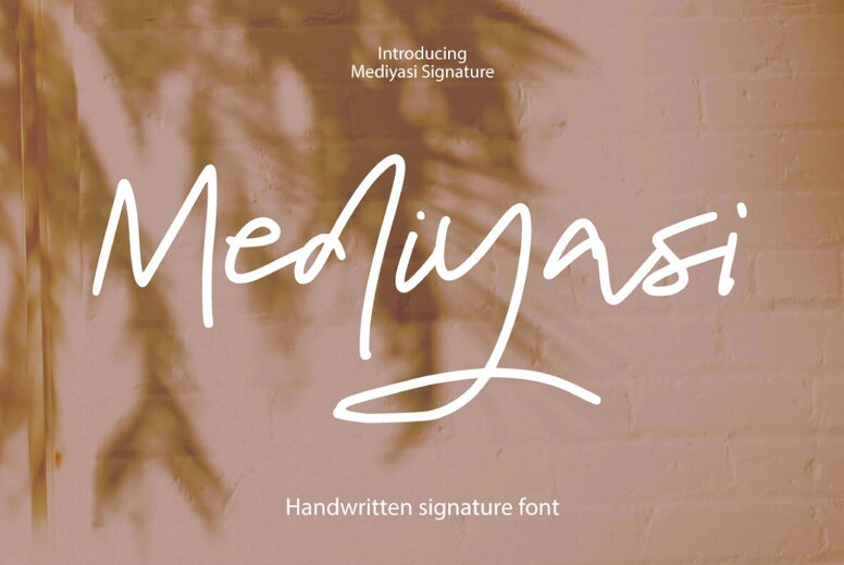 Mediyasi Signature Font