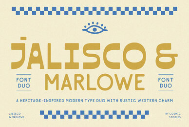 Jalisco and Marlowe Display Font Duo
