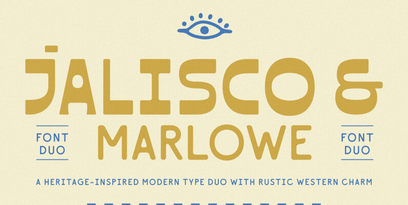 Jalisco and Marlowe Display Font Duo