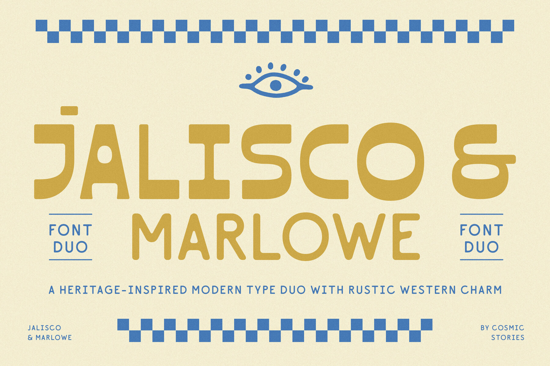 Jalisco and Marlowe Display Font Duo 1
