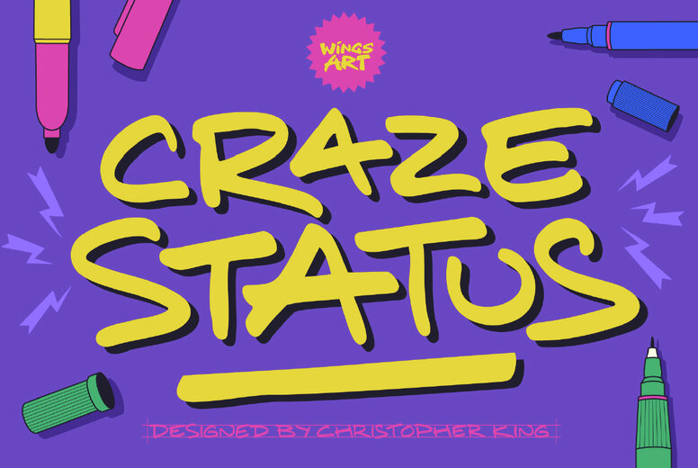 Craze Status Font