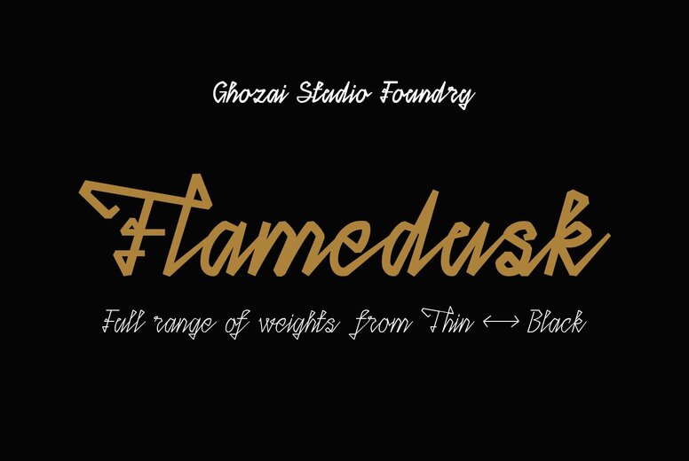 Flamedusk Font