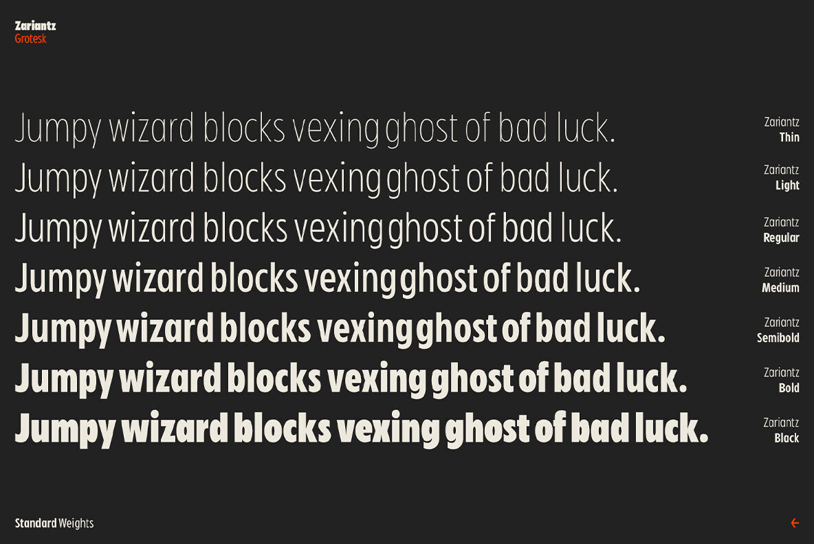 Zariantz Grotesk Variable 2