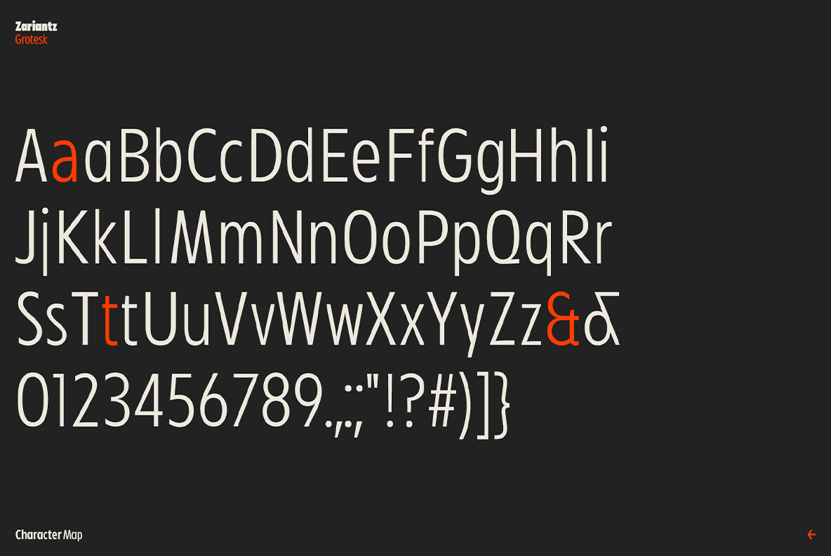 Zariantz Grotesk Variable 4