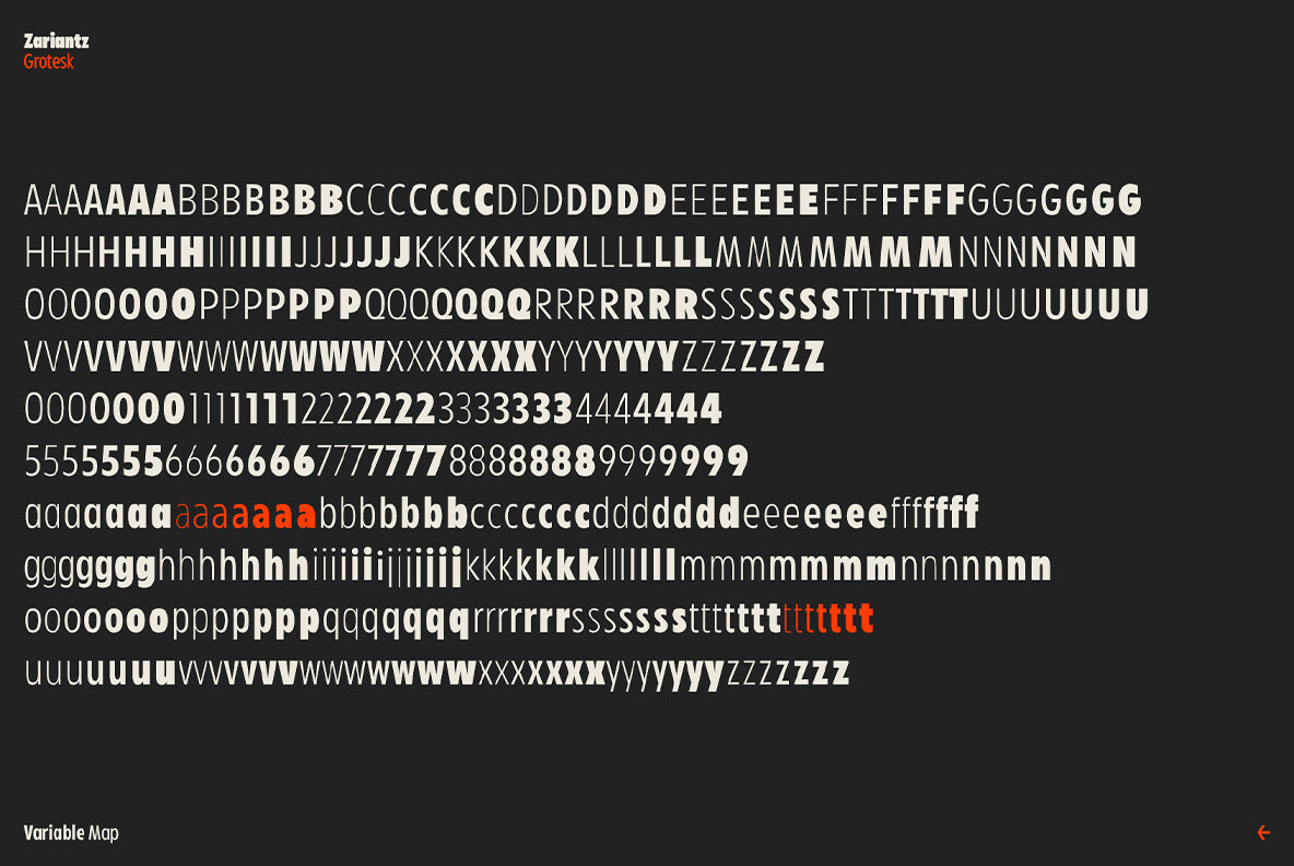 Zariantz Grotesk Variable 5