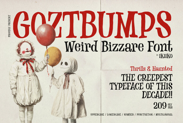 Goztbumps Font